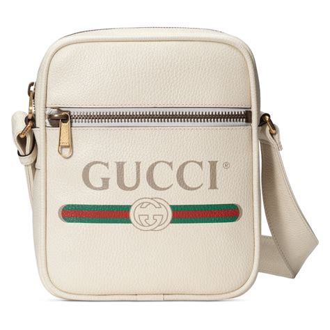 canvas gucci messenger bag|gucci print messenger bag white.